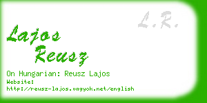 lajos reusz business card